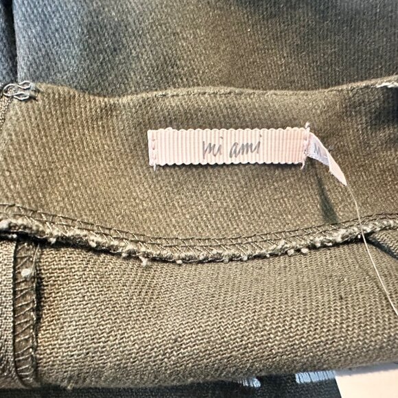 NWT Francesca’s Rosie Embroidered Scallop Hem Mini Skirt Olive Army Green Size M - Picture 9 of 9